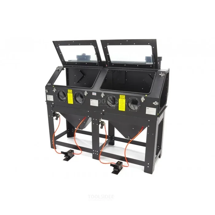 Cabine de sablage double HBM SBC 880 avec 2 ventilateurs d’extraction