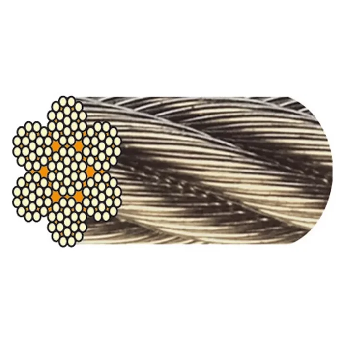 Cable acier inoxydable Levac 7 torons de 19 fils couronne de 25 m