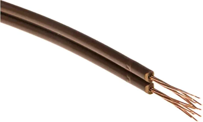 Câble audio RS PRO, 2 paires, 0,34 mm² PVC, Duplex, gaine Marron