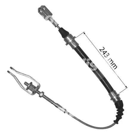 Cable d’embrayage adaptable Fiat longueur 520mm