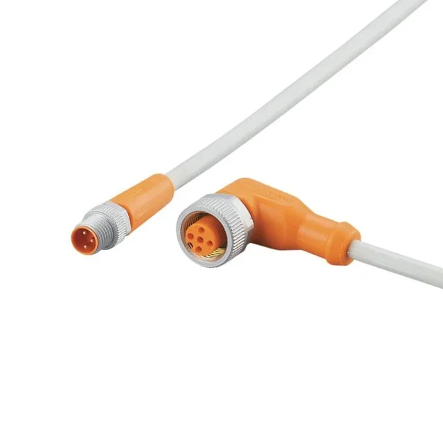 Câble d&rsquo;actionneur ifm electronic 3 conducteurs , M8 Mâle vers M12 Femelle, 300mm
