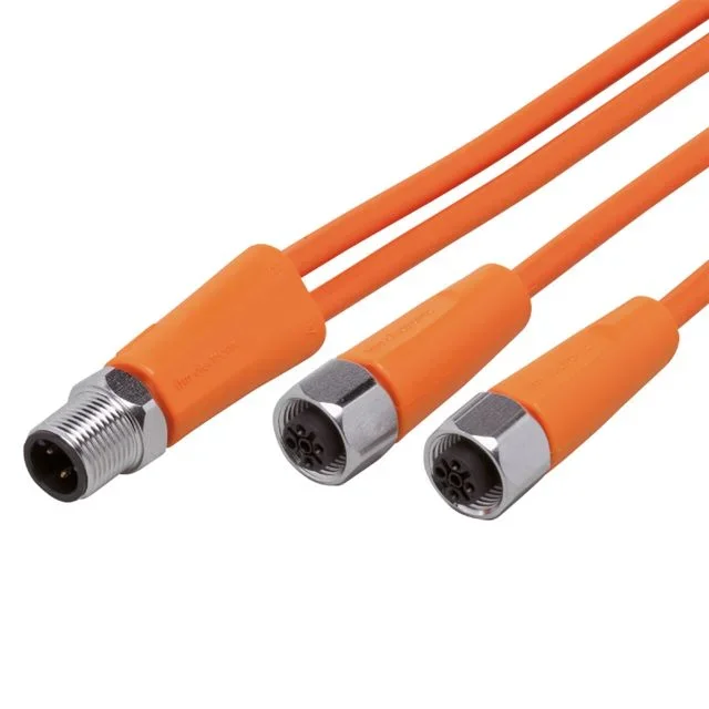 Câble d&rsquo;actionneur ifm electronic 4 conducteurs , M12 Mâle vers M12 Femelle, 1m