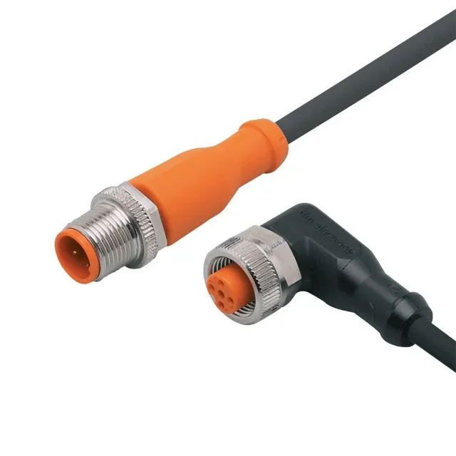 Câble d’actionneur ifm electronic 4 conducteurs , M12 Mâle vers M12 Femelle, 2m