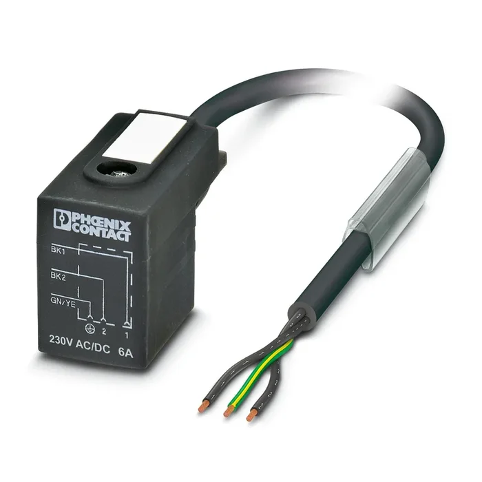 Câble d&rsquo;actionneur Phoenix Contact 3 conducteurs , DIN43650 FormeB Mâle, 5m