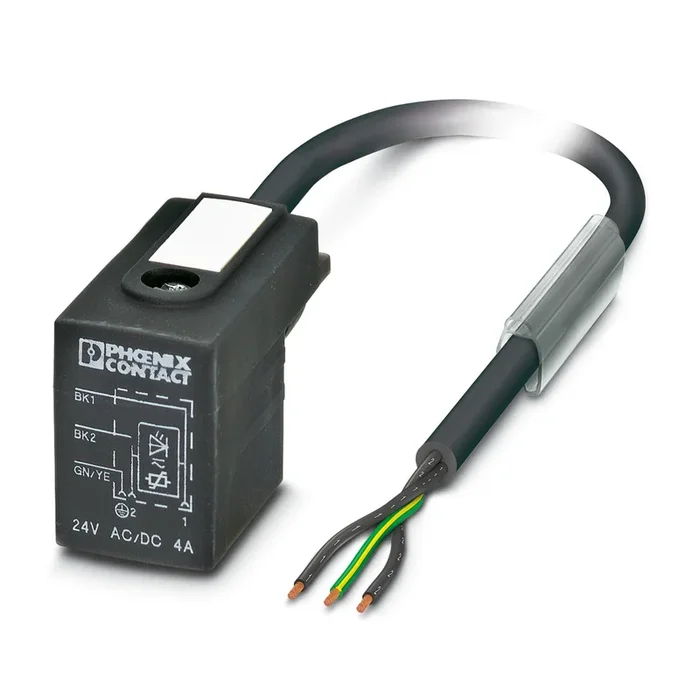 Câble d&rsquo;actionneur Phoenix Contact 3 conducteurs , DIN43650 FormeB Mâle, 5m