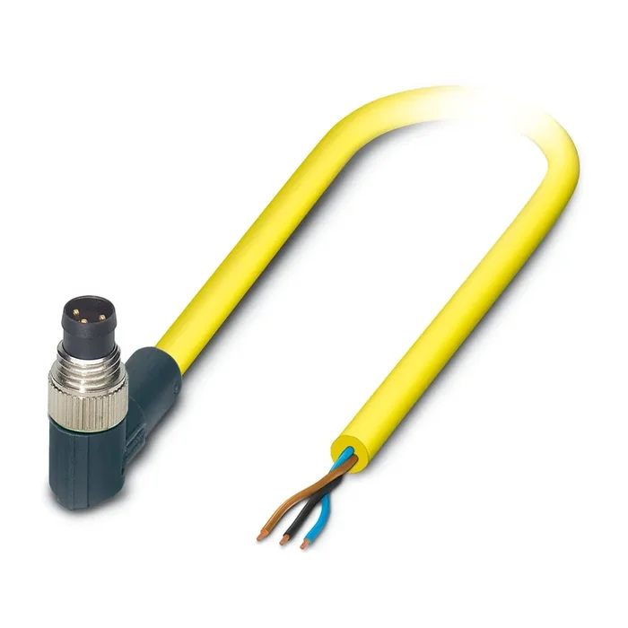 Câble d&rsquo;actionneur Phoenix Contact 3 conducteurs , M12 Mâle pré-câblé, 2m