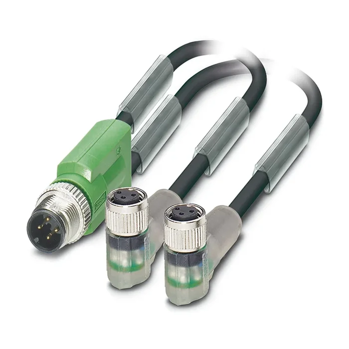 Câble d&rsquo;actionneur Phoenix Contact 3 conducteurs , M12 Mâle vers M8 Femelle, 3m
