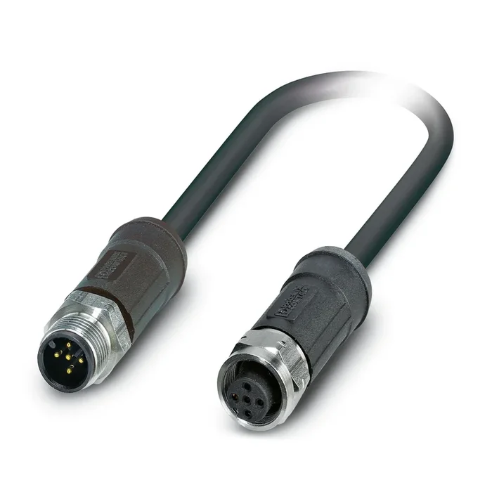 Câble d&rsquo;actionneur Phoenix Contact 5 conducteurs , M12 Mâle vers M12 Femelle, 2m
