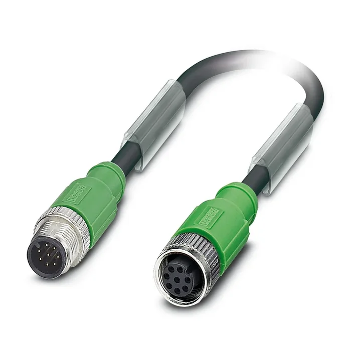 Câble d&rsquo;actionneur Phoenix Contact 8 conducteurs , M12 Mâle vers M12 Femelle, 3m