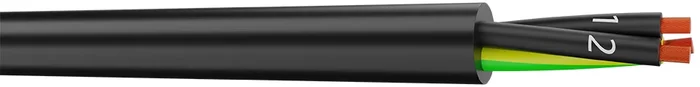 Câble de commande AXINDUS CAELIFLEX 300/500 V, 5G 1,5 mm², 16 AWG, gaine en PVC, Noir, 1000m