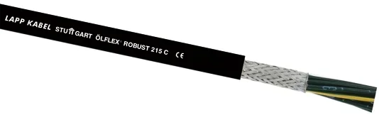 Câble de commande Blindé Lapp ÖLFLEX ROBUST 215 C, 5G 0,75 mm², 18 AWG, gaine en TPE, Noir, 50m
