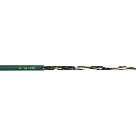 Câble de commande Igus chainflex CF5 300 V, 12G 0,5 mm², 20 AWG, gaine en PVC, Vert, 20m