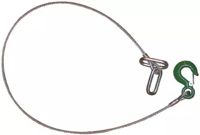 Cable de securite 6 mm lg utile 1750