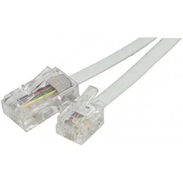 Câble de téléphone 5 m blanc