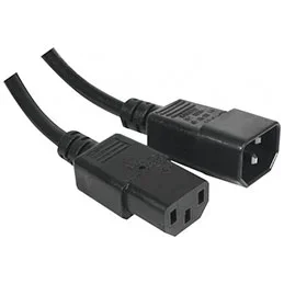 Câble électrique noir 5 m coupleur c13 coupleur c14