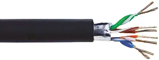 Câble Ethernet Alpha Wire catégorie 5e, F/UTP, Noir, Longueur 152m TPE, Sans terminaison