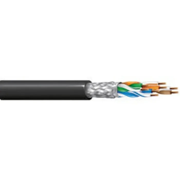 Câble Ethernet Belden catégorie 5e, SF/UTP, Noir, Longueur 305m LSZH, Sans terminaison LSZH