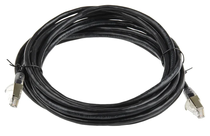 Câble Ethernet RS PRO catégorie 5e, F/UTP, Noir, Longueur 5m PVC, , avec connecteur