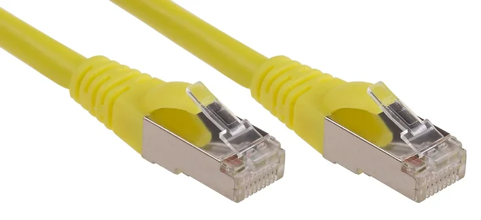 Câble Ethernet RS PRO catégorie 6, F/UTP, Jaune, Longueur 10m LSZH, , avec connecteur
