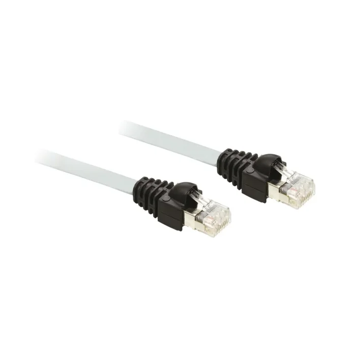 Câble Ethernet Schneider Electric, Blindé, Blanc, Longueur 5m, , avec connecteur Droit