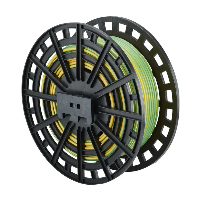 CABLE HO7 V-R 16 MM² JAUNE/VERT 1/2 TOURET DE 100 M – DEBFLEX – 116925