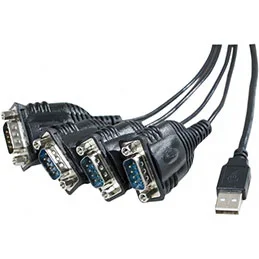 Câble série noir 1,3 m usb type-a db-9