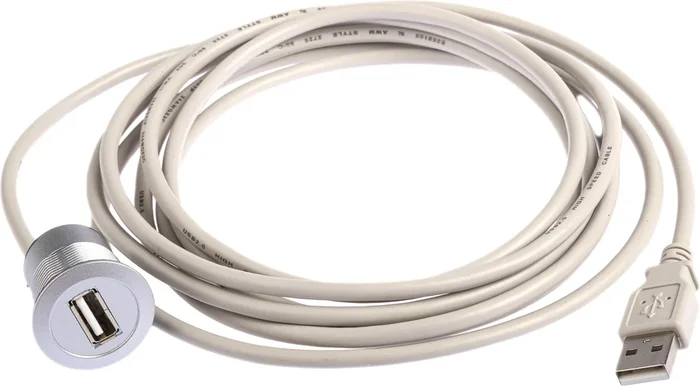 Câble USB HARTING USB A vers USB A, 3m, Gris