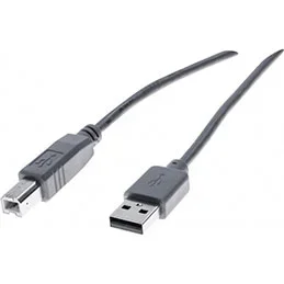 Câble usb usb 2.0 1,8 m usb a usb b gris