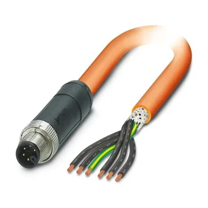 Câbles d’alimentation Phoenix Contact PVC 6G6 x 1,5 mm², Orange, 1.5m
