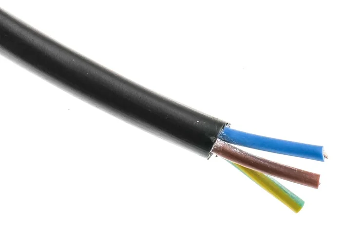 Câbles d’alimentation RS PRO 2183Y 3G0,5 mm²BS EN 50525, Noir, 100m
