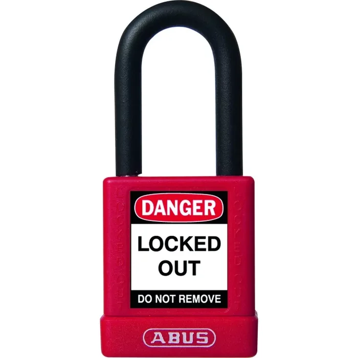 Cadenas de sécurité ABUS 74 gaine rouge anse de 38mm Varie