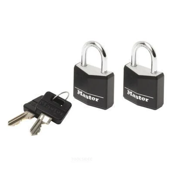 Cadenas MasterLock 2, 20mm, O3mm, alu, noir