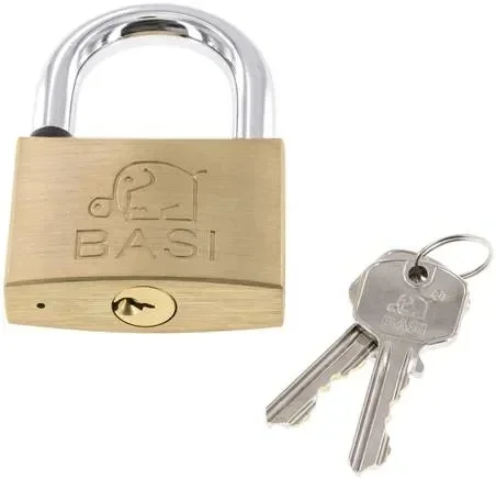 Cadenas taille 60 avec 2 clés à fermeture identique avec fermeture A