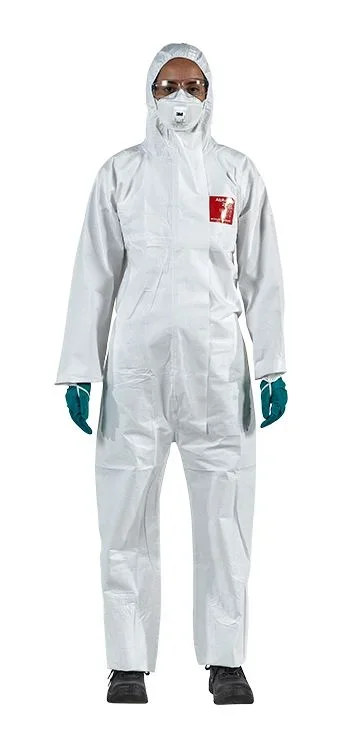 Cagoule de protection Jetable Ansell W25T111 en Polypropylène Blanc