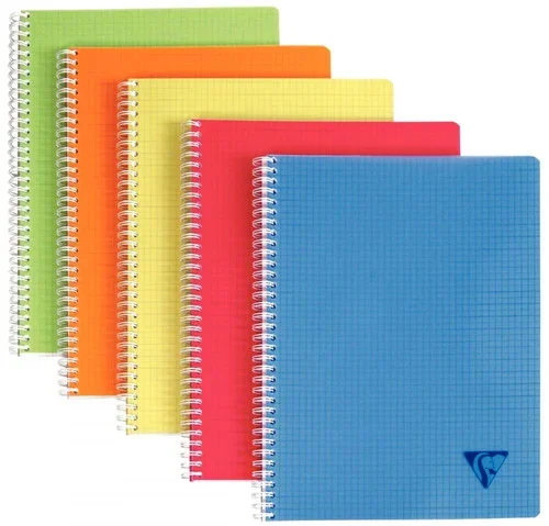 Cahier à reliure intégrale LINICOLOR. 180 pages 21×29.7 cm. 5×5