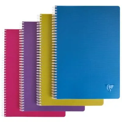 Cahier à reliure intégrale LINICOLOR Intensive Clairefontaine – A4 – 100 pages – quadrillé 5×5