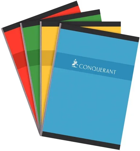 Cahier brochure 192 pages format 21×29,7 cm quadrillé 5×5 papier 70g