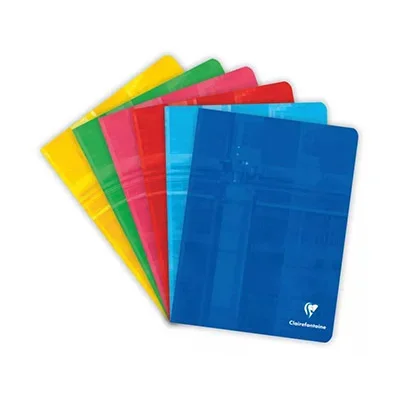 Cahier Clairefontaine Metric – reliure piquée – 17×22 cm – 96 pages – seyès – papier 90g