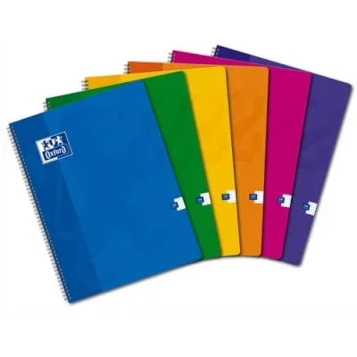 Cahier Oxford Classique – 24 x 32 cm – reliure spirales -petits carreaux – 100 pages – 90 g