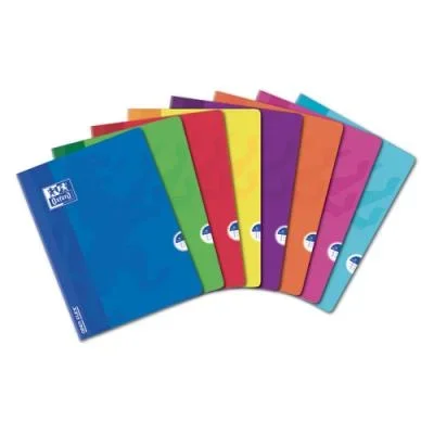 Cahier Oxford Openflex – reliure piqûre – 24x32cm – 96 pages 90g – réglure 5×5 – Couverture polypro assortie