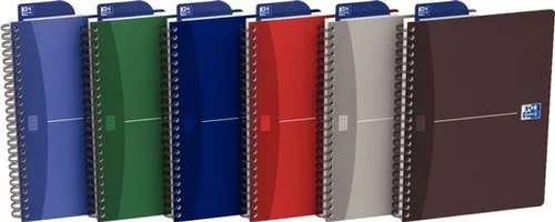 Cahier reliure intégrale ESSENTIALS OXFORD 100 pages A5 quadrillé 5×5 papier 90g