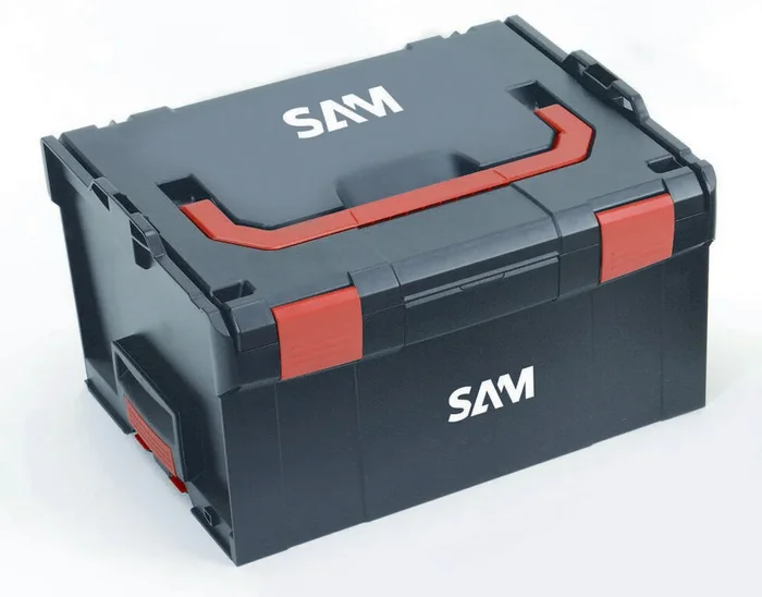 CAISSE DE RANGEMENT PLASTIQUE TRANSPORTABLE 253MM SAM OUTILLAGE – BOX5X