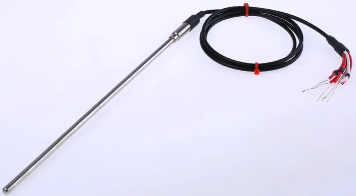 Capteur RTD PT100 RS PRO, Ø 6mm, L.250mm + 1m, +250°C max, Raccord dénudé