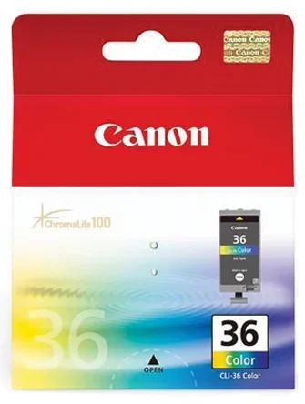 Cartouche d&rsquo;encre Canon CLI-36 Couleur, pour PIXMA iP100