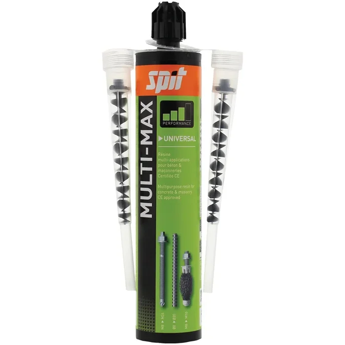 Cartouche de resine polyvalente Spit multi-max 410 ml + 2 buses