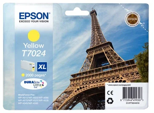 Cartouche jet d’encre à la marque Epson T702440 jaune haute capacité