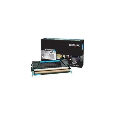 Cartouches de toner – Lexmark x746a1cg cartouche de toner 1 pièce(s) original cyan