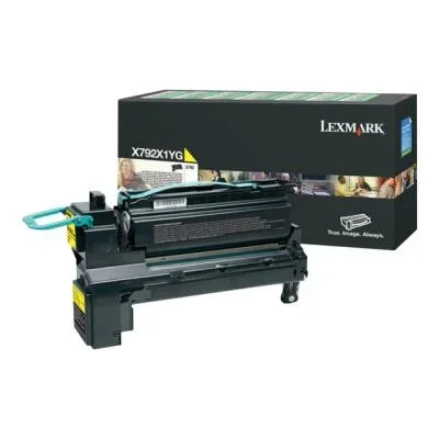 Cartouches de toner – Lexmark x792x1yg cartouche de toner 1 pièce(s) original jaune
