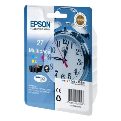 Cartouches pour imprimantes – Epson alarm clock multipack « réveil » 27 – encre durabrite ultra c,m,j