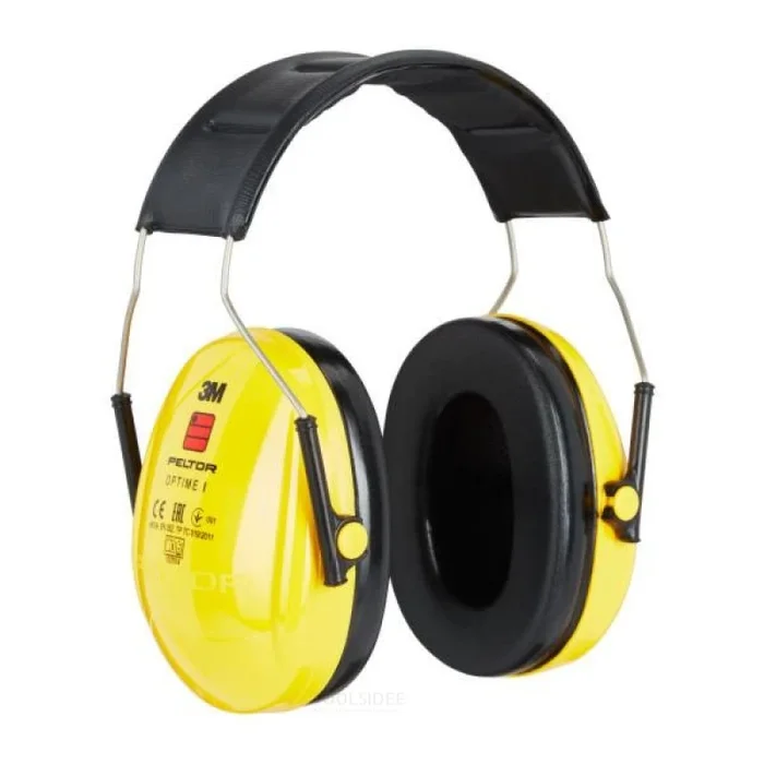 Casque antibruit 3M PELTOR Optime I, 27 dB, jaune, serre-tête, H510A-401-GU